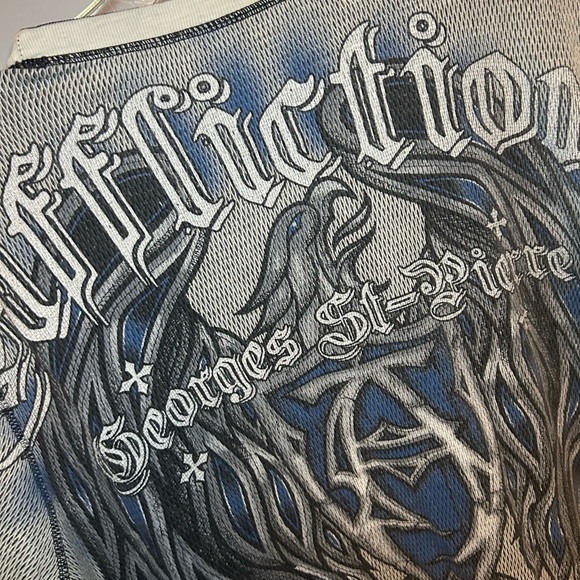 Rare Affliction George St-Peirre Reversible vintage thermal - Picture 9 of 16